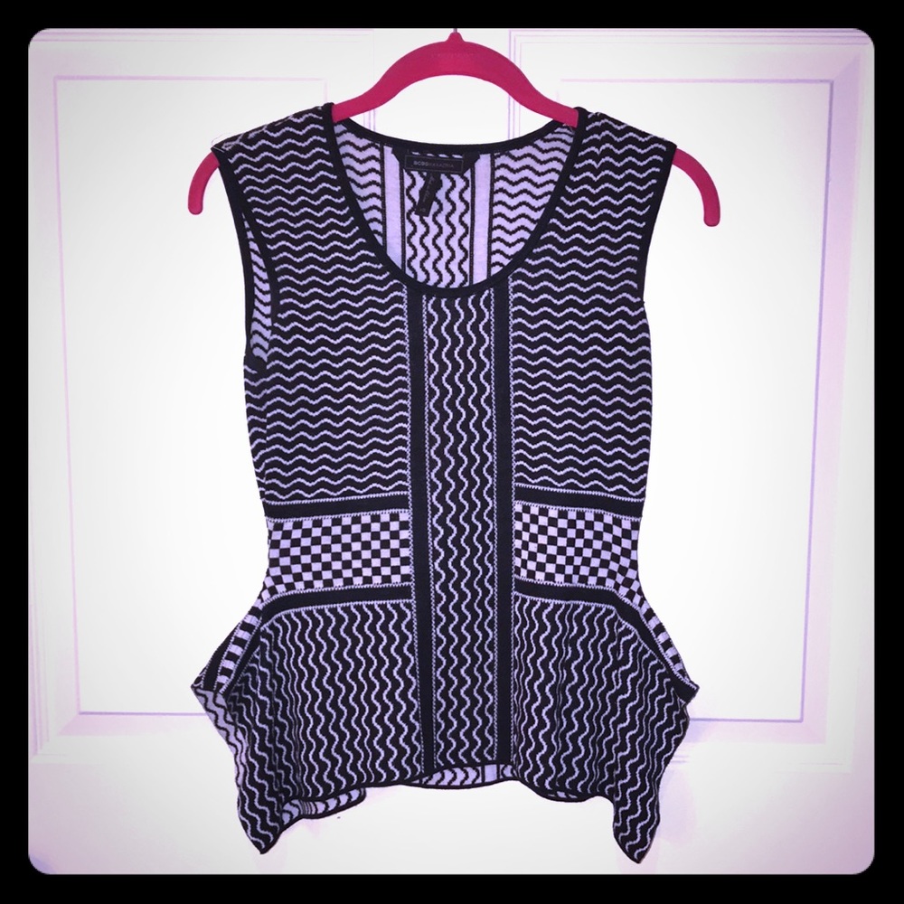 BCBG Peplum Top